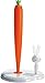 Alessi ASG42/H W Bunny & Carrot Portarotolo da Cucina, Resina Termoplastica, Bianco