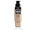 NYX PROFESSIONAL MAKEUP Can't Stop Won't Stop Full Coverage Foundation Makeup, Alabaster, 1 Ounce