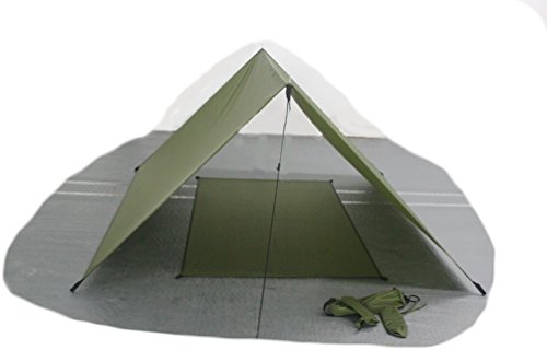 River Country Products Open Air Trekker Tent Shelter, Backpacking Shelter, Hammock Rain Fly Green