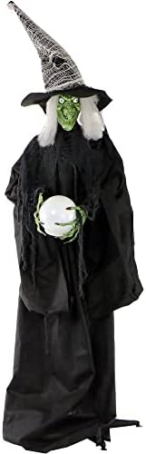 Haunted Hill Farm Talking Witch Animatronic - Life-Size, Touch Activated