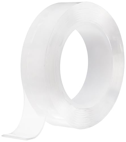 amazon basics Nano Double Sided Tape, Multipurpose Super Sticky Gel Grip Mounting Tape, Washable, Reusable, No Residue, for Home & Office, 2mm Thick, 1.2 Inch Wide, Transparent (3 mtrs) - Pack of 1 (B0CV7YGBQ7) Amazon Price History, Amazon Price Tracker