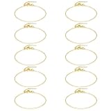 GTVOODX 10Pcs Gold Filled Adjustable Bracelet Chain Bulk for Jewelry Making