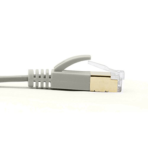 Cable Ethernet Flat Buhbo Cat 7 3 ft STP RJ45 miniatura 4