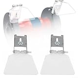 2 protectores de repuesto para amoladora de banco, protección de seguridad con soporte de acero inoxidable ABS para taller, equipo de máquina de molienda 125 150