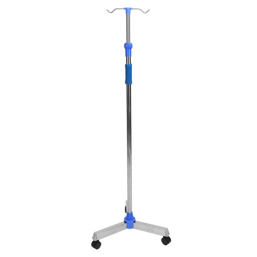 Support de perfusion portable anti basculement à hauteur ajustable