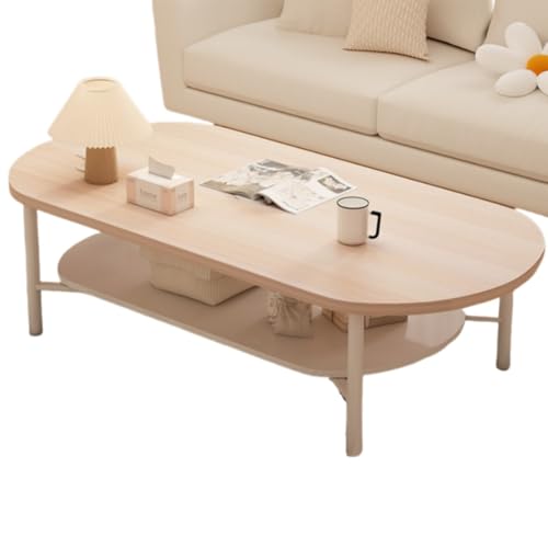 JoFistローテーブル 収納付き リビング センター おしゃれ ミニテーブル 収納棚付き 組立簡単 省スペース 一人暮らし (木目 + ホワイト,80*40CM)