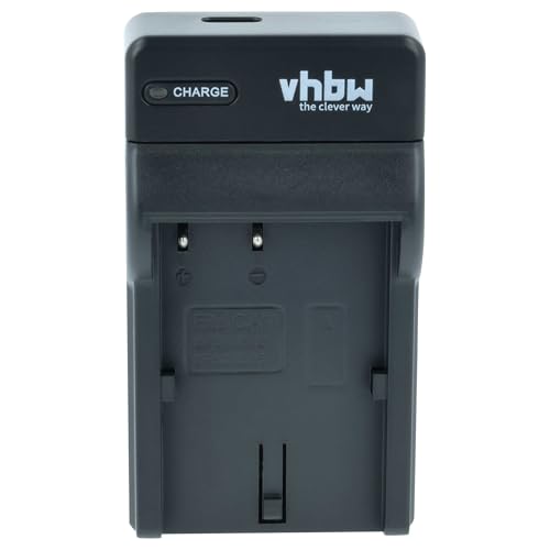 vhbw Ładowarka do akumulatorów USB kompatybilna z Canon serii MV750i aparatem cyfrowym, kamerą, akumulatorem Action Cam-- stacja ładująca