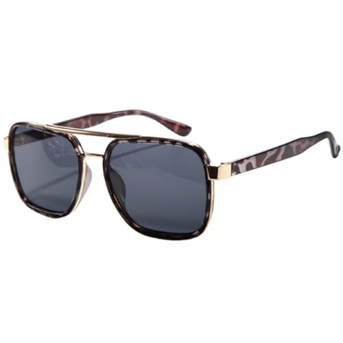 Lunettes de soleil à double faisceau UV400 tendance pour homme et femme