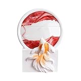 【Symbolisme】La carpe sautant dessus la porte du dragon symbolise et le succès, ce qui en fait un cadeau ou un objet de décoration idéal.