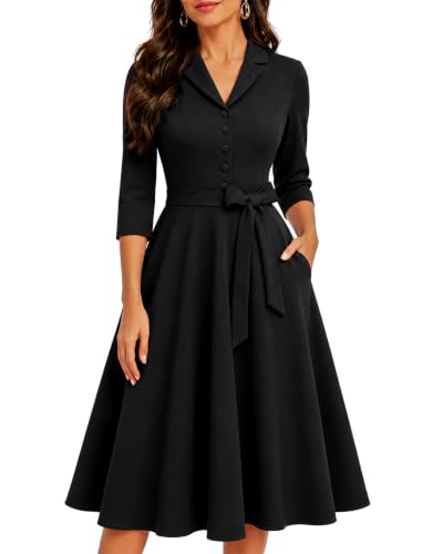 Wedtrend Vintage Women Tea Dress, A-Line Retro...