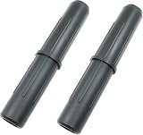 Design61 2x 2-Wege Steckverbinder für Rundrohr mit Außendurchmesser Rohrverbinder Rohrsteckverbinder Rohrverbindung Verbinder Metallgestell Rohrsystem Wandstärke (2, Ø 22 mm)