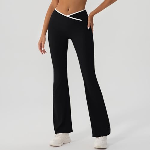 Leggings décontractés bootcut noir taille M pour le sport - 3