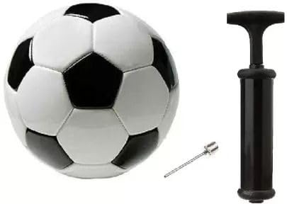 YMD Football Black and White with air Pump and pin Football - Size: 5 (Standard, Pack of 1, Multicolor)-picture-23