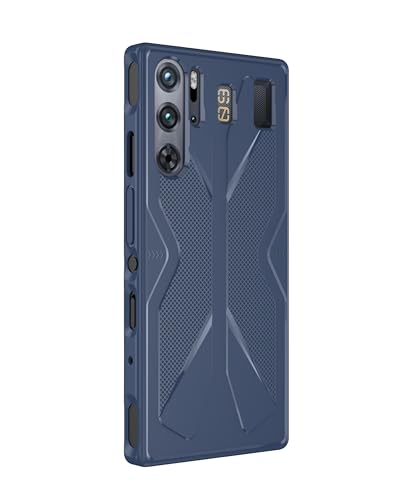 FTRONGRT Funda para ZTE Nubia Red Magic 9 Pro/Pro+, Suave TPU, Antideslizante, Resistente a Los Arañazos - Azul Oscuro
