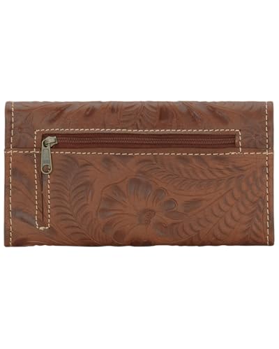 American West Women's Annie's Secret Tri-Fold Wallet Cream One Size2