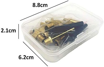 TuoTu Bike Valve Adapter Ball Pump Needle Nozzle Kit15pcs