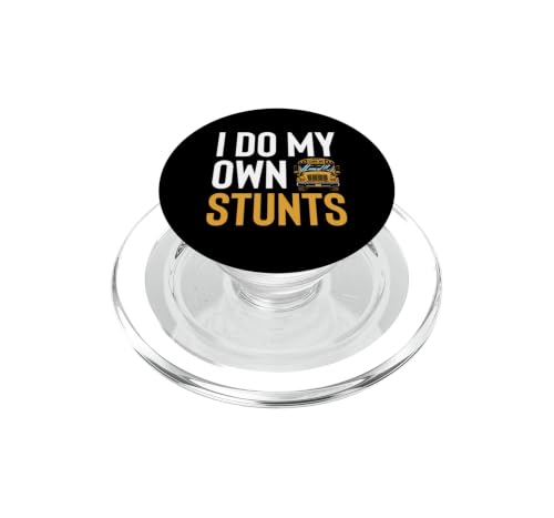 I Do My Own Stunts School Bus Driver Field Trip Route PopSockets PopGrip for MagSafe