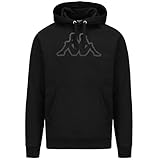 Kappa Zaiver Swt Sudadera Hombre, Black/Black Greyish, L
