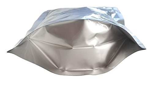 8"x12"x4" Mylar Stand Up Gusseted Bags/Pouches - 5 mil Genuine Resealable Aluminum Foil-Lined Bag for Long Term Food, Grain, Dried Flowers, Baking, Coffee, Storage Container