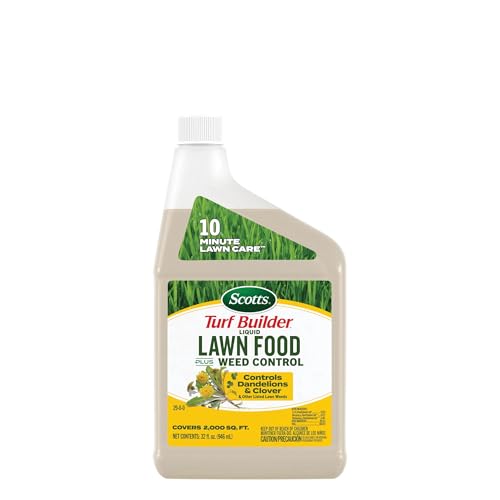 Scotts Turf Builder Liquid Lawn Food Plus Weed Control Refill - Weed and Feed Lawn Spray, Controls...