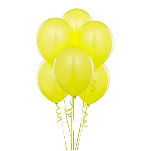 Metallic Shiny Peal Finish Balloons - Pack of 25 (Yellow) - Image 3 thumbnail