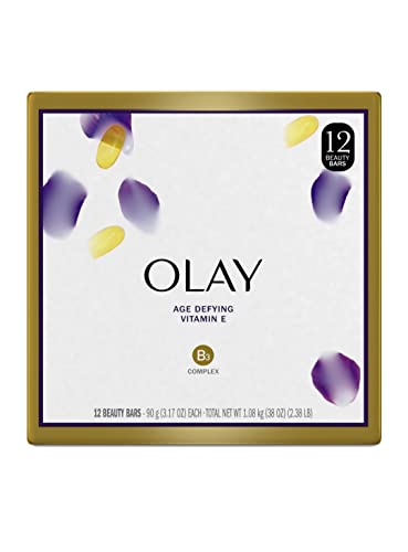 Olay Barre de beauté au Beurre de Karité pack éco de 12 pains de savon hydratants