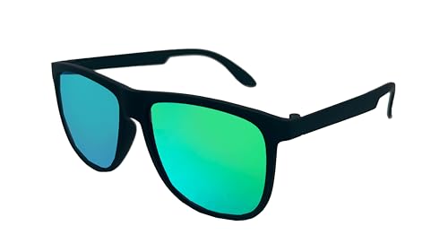 ZSUN lunettes de soleil avec verres réfléchissants teintés, UV400, avec branches givrées, protection solaire et style décontracté, code 1367, vert