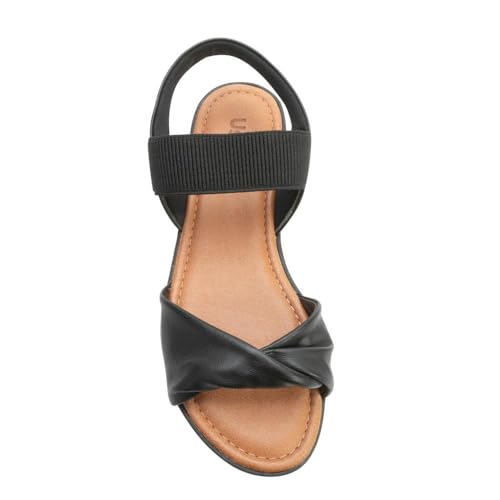 Sandália Usaflex US24-V12770 (Preto/Nude, BR, Adulto, Numérico, 34)