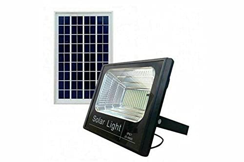 AntDau71 - Projecteur LED SMD 600 W panneau solaire énergie crépusculaire télécommande DR blanc froid Cover