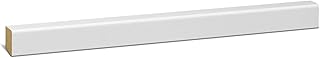 KGM Sockelleiste Modern - Weiß folierte MDF Fußbodenleiste - Maße: 2400 x 16 x 22 mm - 1 Stück