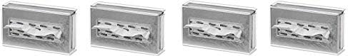 Clearform ML7083 Clear Acrylic Tissue Box Holder, Wall-Mount (4-(Pack))