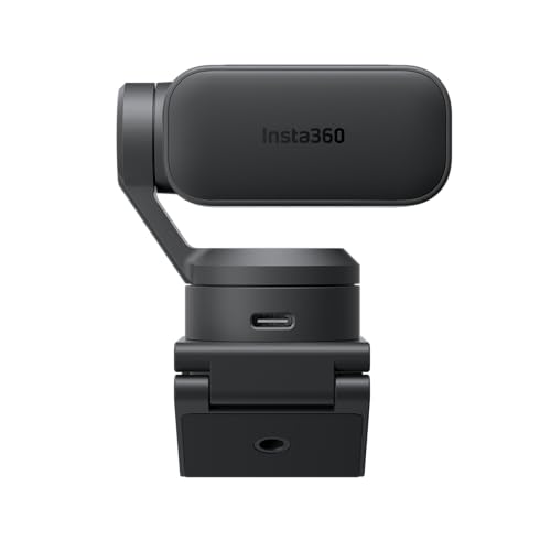 Image of Insta360 Link 2 Pro 4K AI PTZ Webcam, 1 /1.3 inch Sensor, HDR, AI Tracking, Gesture Control & AI Audio - Graphite Black
