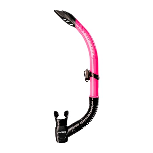 SCUBAPRO Escape Semi-Dry Snorkel, with Purge Valve and Splashguard Barrel-Top Design, Pink by SCUBAPRO - Used condition - US$25.44