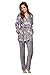 Produktbild Selente Sweet Dreams kuscheliger, 2-teiliger Fleece-Anzug aus Superflausch-Bademantel mit Kapuze, Taschen & Bindeband und Langer Hose, grau, Gr. L