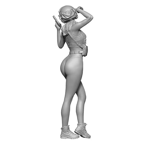 1/24 Science Fiction Female Agent Resin Model Kit Unpainted and Unassembled Soldier Resin Model Kit //D4X6j21