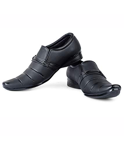Buy AADI Men's Synthetic Leather Black 