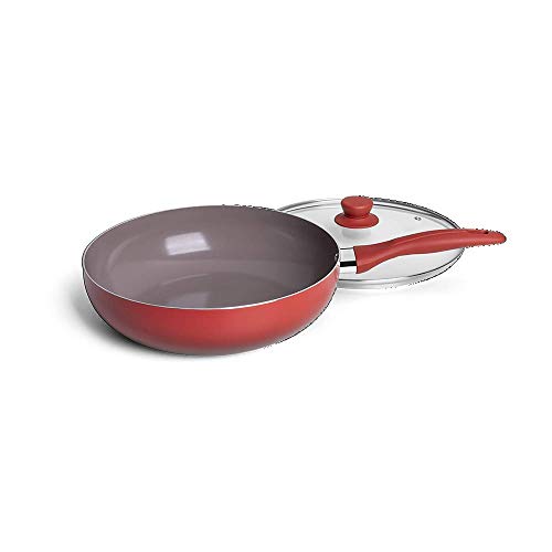 Wok Optima Indução Revestimento Cerâmico Life Carmim 4799132