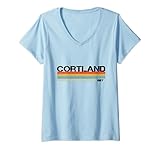 Cortland Area Code 607 Vintage Stripes