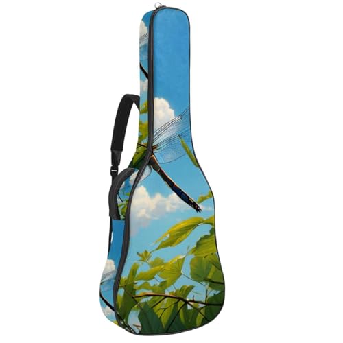 Housse guitare acoustique libellule pour trajets urbains et répétitions