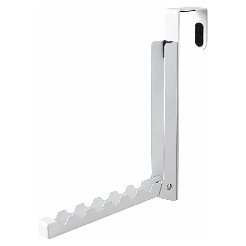 CTRLZS Over the Door Hooks Hanger, Foldable over Door Drying Laundry Rack Hooks for Hanging Clothes with 6, 1 Pack
