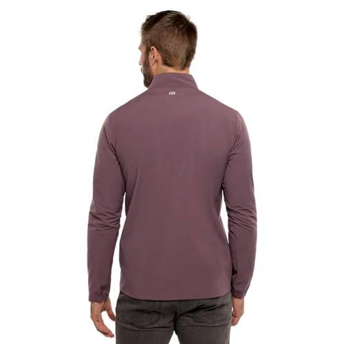 TravisMathew Men's Unexpected Suprize Quarter Zip Jacket, Flint LG3