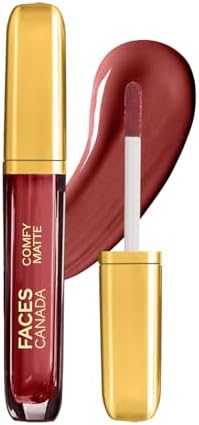 FACESCANADA Comfy Matte Liquid Lipstick Brown - Note To Self 07, 0.13 Fl Oz