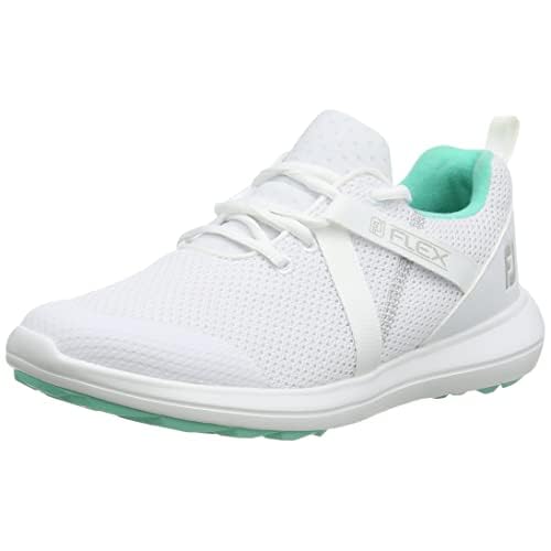 Footjoy Damen Wn Fj Flex Golfschuh, Weiß Grün, 37 EU