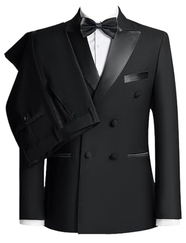 Costume Homme à Revers en Pointe Deux Pièces Boutonnage Double Croisé