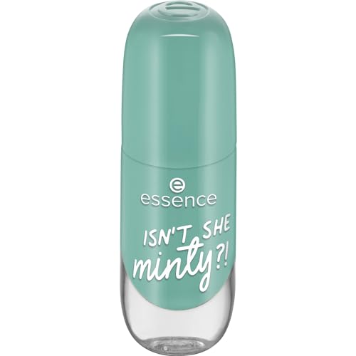 Essence Gel Nail Colour, Gel Polish, No. 40 ISN'T SHE minty, Green, Express Result, Long-Lasting, Colour-Intense, Gely, Shiny, No Acetone, Vegan, Microplastic Particles Free (8 ml)