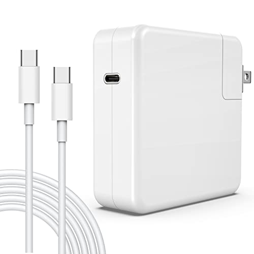 YIESERRA 61W USB C Mac Book Pro Charger Power Adapter for Mac Pro 13, 15 inch, New Mac Air 13 inch 2020/2019/2018, Mac 12 inch, Thunder Bolt 3 Mac Charger Power Supply,Type C