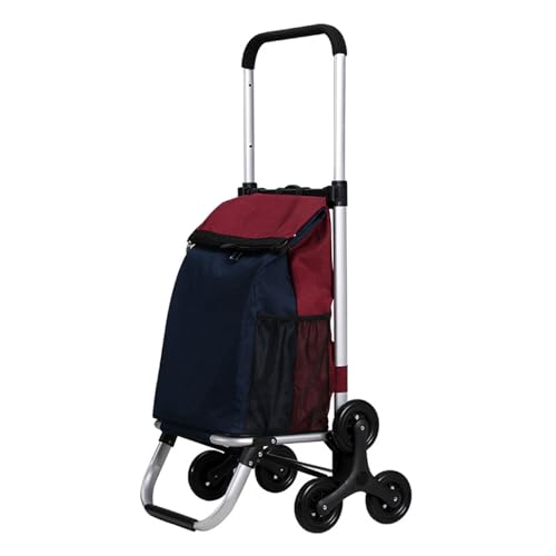 Carrito de Compras Plegable con Ruedas y Bolsa Impermeable miniatura 1