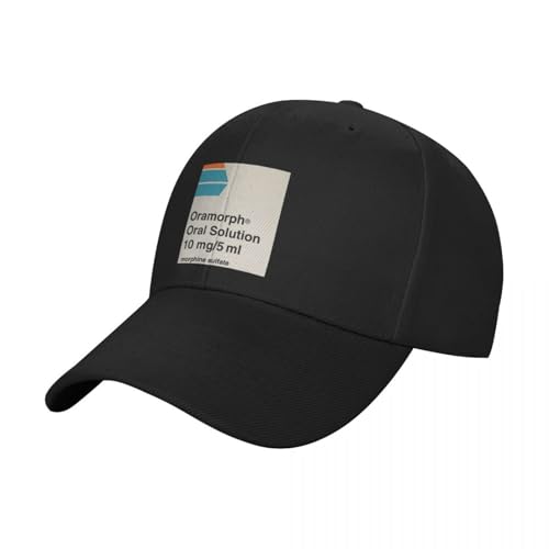 Gorra de béisbol clásica versátil Oramorph morfina caja de solución oral diseño farmacéutico sombrero de pesca Gorra personalizada Sombreros para mujeres Regalos deportivos especiales para hombres