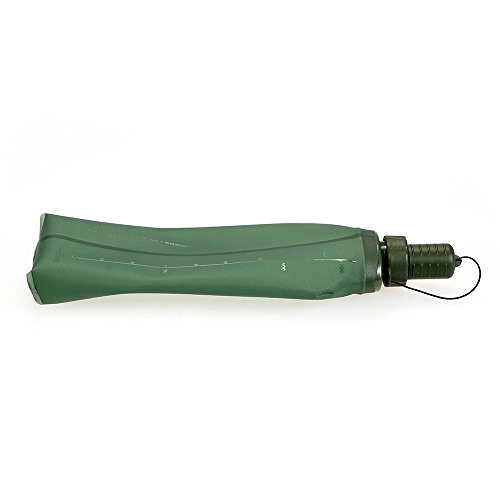 Domary Garrafa de água de esporte de garrafa térmica dobrável TPU para corrida, acampamento, caminha