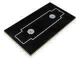 Winford Engineering DIN Rail Mounting Plates, 2.2' x 4.0' Plate Size, Solid, Black, RoHS Compliant